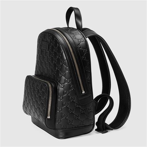 gucci signature leather backpack